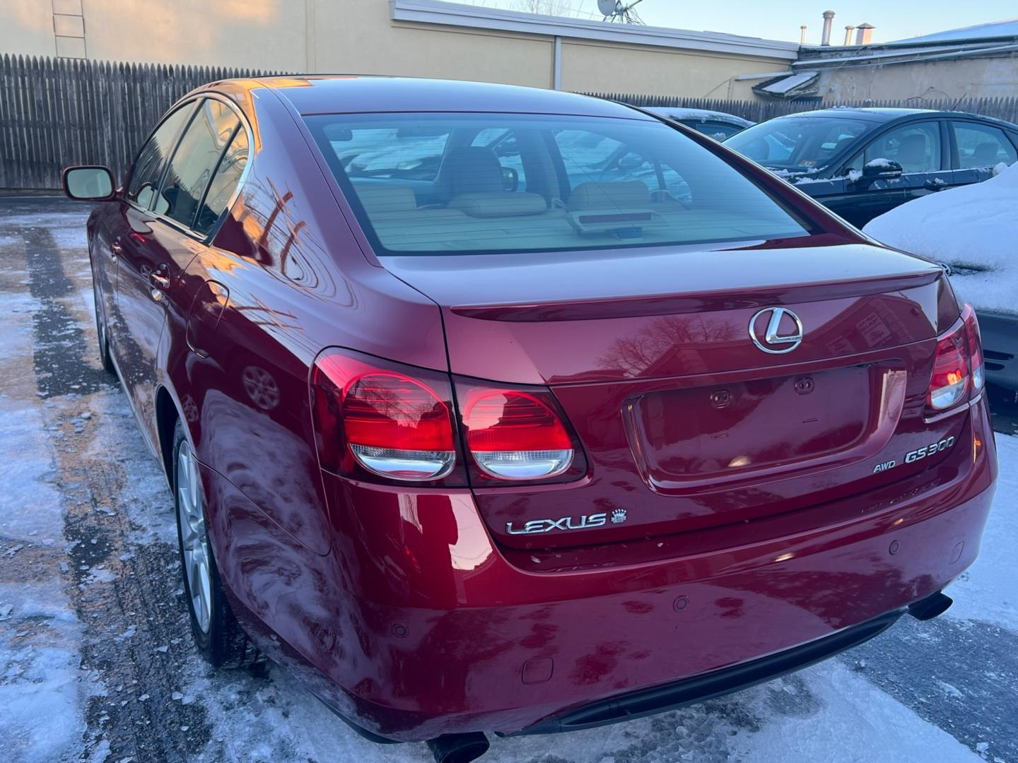 2006 Red /beige Lexus GS GS 300 AWD (JTHCH96S060) with an 3.0L V6 SOHC 24V engine, 6 SPEED AUTOMATIC Overdrive transmission, located at 1018 Brunswick Ave, Trenton, NJ, 08638, (609) 989-0900, 40.240086, -74.748085 - Photo#4